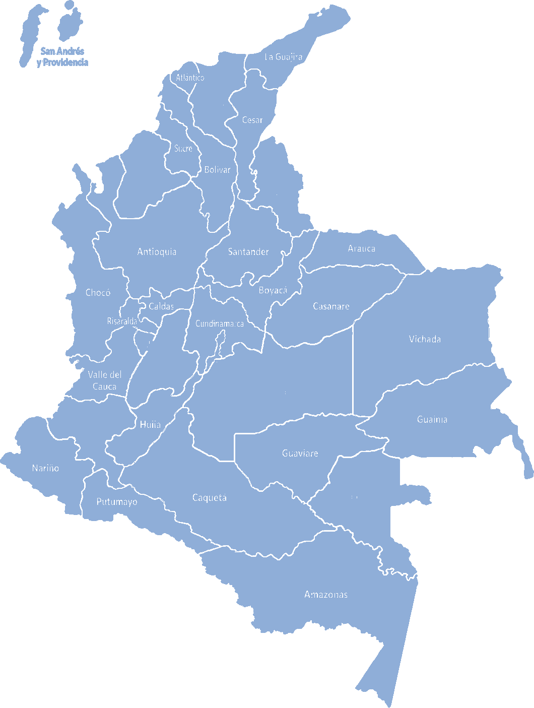 Silueta de Colombia